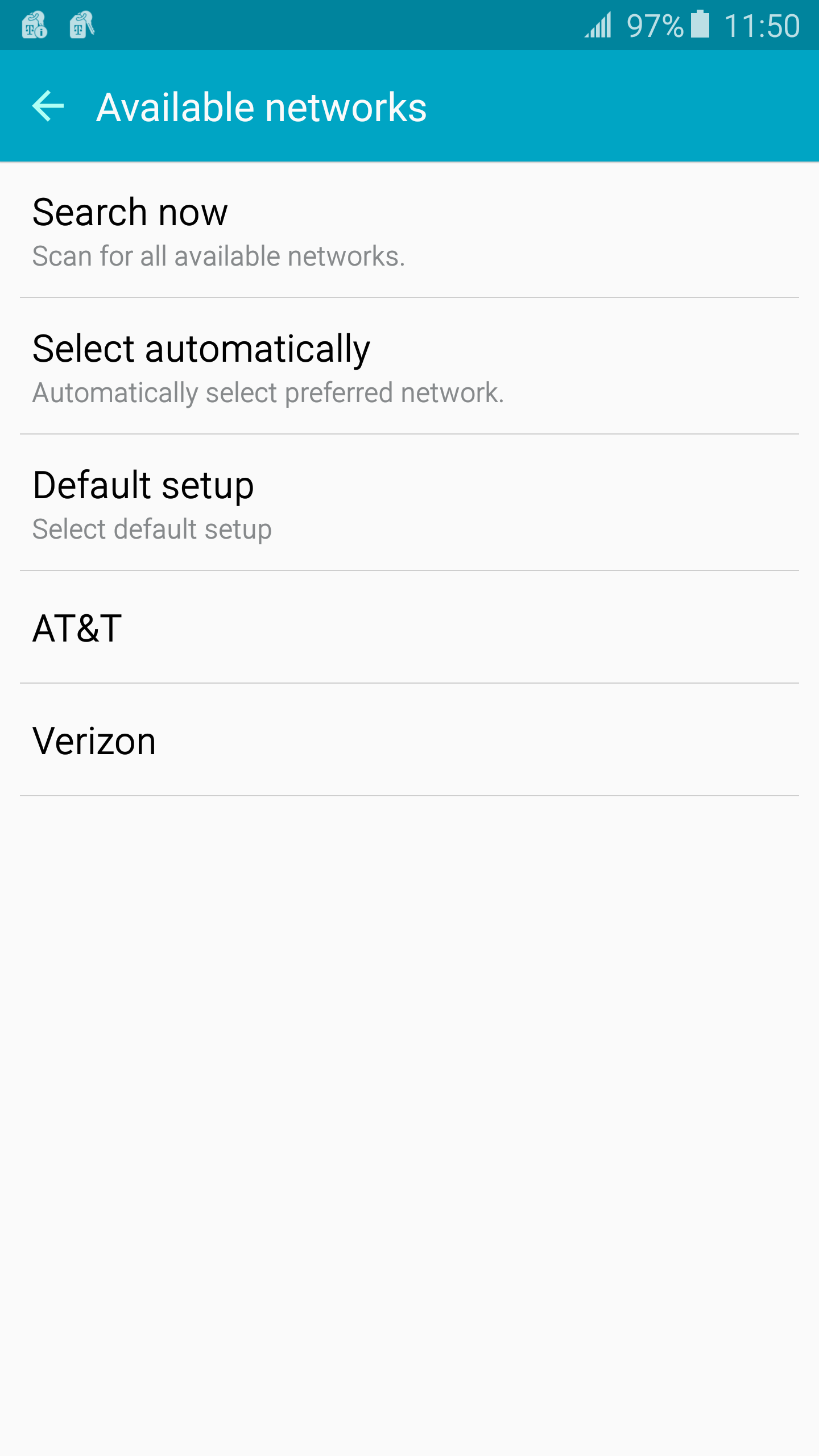 getting quot not registered on network quot in multiple locations t mobile not registered on network